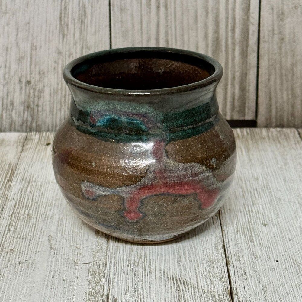 Vintage Hand Thrown Pottery Vase